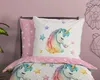 Duvet cover Pure 135x200 + 1* 80x80 cm - rainbow unicorn Produktbild-Vorschau 3