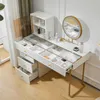 Sweiko Schminktisch-Set mit LED-beleuchtetem Spiegel, Produktbild-Vorschau 6