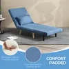 HOMCOM 3 en 1 fauteuil convertible 1 place, fauteuil lit et Voir les images du produit 6
