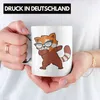 Trendation - Cooler Roter Panda Tasse Musik Kinder Produktbild-Vorschau 2