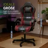 Ergonomická herní židle, černá/červená, polštářky, Náhled obrázku produktu 12