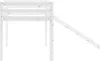 Lit enfant lit mezzanine superposés tobboggan blanc bois Voir les images du produit 12