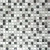Mosaikfliese Transluzent Edelstahl silber schwarz Produktbild-Vorschau 1