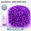 100M 2000LEDs, 8 modalità di luce, luci natalizie a LED, Anteprima dell’immagine prodotto 2