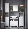 SoBuy BZR147-W Vysoká skříňka se 2 dveřmi a 2 přihrádkami Náhled obrázku produktu 2
