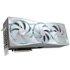 A white graphics card with three fans and RGB lighting. Náhled obrázku produktu
