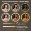 S'AFIELINA Lustro Łazienkowe LED 80 cm, Okrągłe, Złota Podgląd zdjęcia produktu 5