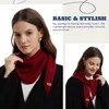 ACUSHLA 100% Wolle Dreieckstuch Damen, Strick Schal, Rot Produktbild-Vorschau 2