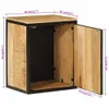Badschrank 40x30x50 cm Massivholz Mango und Eisen Produktbild-Vorschau 9