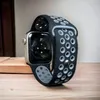 Silikon Sport Armband Schwarz Grau kompatibel mit Apple Produktbild-Vorschau 4