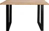 Baumkante Esstisch Sheesham naturbelassen 140 x 80 schwarz Produktbild-Vorschau 5