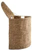 Eckiger Wäschekorb aus Wasserhyazinthe – H 66 cm Produktbild-Vorschau 1