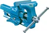 A blue metal vise on a white background. Podgląd zdjęcia produktu
