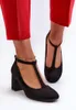 Schwarze Pumps aus Kunstwildleder mit Blockabsatz Raniyah Produktbild-Vorschau 2