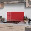 DEQORI Küchenrückwand Glas 80x40 cm 'Rot' Spritzschutz Bad Produktbild-Vorschau 2