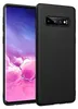 A black phone case is shown next to a smartphone. Náhled obrázku produktu