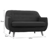 Miliboo - Skandinavisches 2-Sitzer-Sofa mit abnehmbarem Produktbild-Vorschau 7