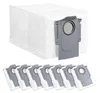 A set of vacuum cleaner dust bags and one dust bag in a docking station. Produktbild-Vorschau