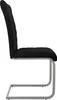 A side view of a black dining chair with a cantilever base. Produktbild-Vorschau