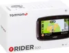 The image shows the retail packaging of a TomTom Rider 500 GPS device. Anteprima dell’immagine prodotto