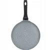 A top-down view of a gray frying pan with a black handle against a white background. Podgląd zdjęcia produktu