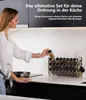 Set 24pcs - Deco Haus 3 tierces metal spice rack with 24 Voir les images du produit 7
