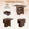 Diagrams showing the dimensions and features of a folding table. Náhľad obrázku produktu
