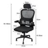 Chaise de bureau Chaise pivotante ergonomique avec coussin Voir les images du produit 2