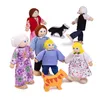 BigJigs Puppenhaus Familie Holzpuppen buntes Spielzeug Produktbild-Vorschau 2