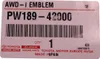 TOYOTA Rav4 AWD-i set di emblemi cromati PW189-42000 OE Anteprima dell’immagine prodotto 4