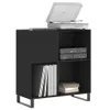 vidaXL Plattenschrank Schwarz 84,5x38x89 cm Holzwerkstoff Produktbild-Vorschau 3