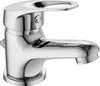 A chrome-finished single-lever faucet for a washbasin, presented on a white background. Produktbild-Vorschau