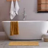 Relaxdays Badematte Bambus, 70 x 42 cm, faltbar, Produktbild-Vorschau 2