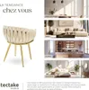 Set de chaises de salle à manger Astano velours design noué Voir les images du produit 7
