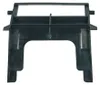 A black plastic filter bag holder for a vacuum cleaner, shown from the front against a white background. Produktbild-Vorschau