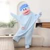 Silly Onesie Blau Plüsch Monster Onesie Pyjama – Produktbild-Vorschau 2