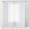 1er Pack Vorhänge Wohnzimmer Transparent Gardinen, Voile Produktbild-Vorschau 3