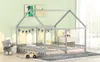 Doppel-Hausbett 90x200 cm,Hausbett mit Geländer, Produktbild-Vorschau 9