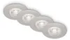 Briloner LED-Einbauleuchten Kulana 4er Set Mini 4,9W 480lm Produktbild-Vorschau 1