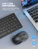 TECKNET Kabelloses Tastatur Maus Set, Deutsch QWERTZ Produktbild-Vorschau 2
