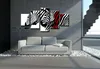 Obraz na plátně Zebra Černobílý 5-dílný 160x80 cm Náhled obrázku produktu 3