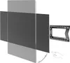An illustration showing how to mount a TV bracket to a wall. Produktbild-Vorschau