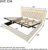 MODFU Čalouněná postel 180x200 s integrovanými LED pásky a Náhled obrázku produktu 6