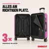 ONBEST Hartschalen Koffer Set | 4-teilig Pink | mit Produktbild-Vorschau 5