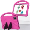 A pink tablet case with a stand and a screen displaying cartoon monsters. Náhled obrázku produktu