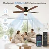Deckenventilator mit Beleuchtung Schwarz Ø106cm H22cm 40W Produktbild-Vorschau 16