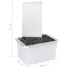 vidaXL Gartenbrunnen mit Pumpe Edelstahl 76 cm Dreieckig Produktbild-Vorschau 11