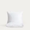 HOMLA Set aus zwei BAMSA Bambus-Satin-Kissenbezügen weiß Produktbild-Vorschau 2