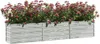 vidaXL Hochbeet, verzinkter Stahl, Silber, 240 x 40 x 45 Produktbild-Vorschau 2