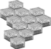 A collection of ice cube shaped solar lights arranged in a grid. Produktbild-Vorschau